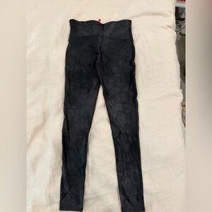 SPANX Faux Leather Black High-Rise Leggings